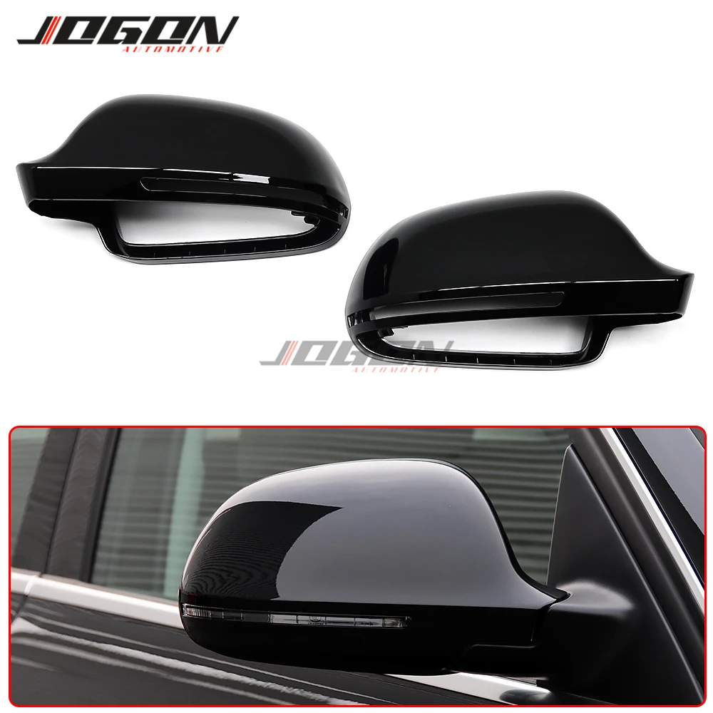 Side Wing Rear View Rearview Mirror Cover Case Caps For Audi A4 S4 B8 2008-2012 A5 S5 A8 S8 D3 A3 S3 8P A6 S6 RS6 C6 Q3 RS Q3 8U