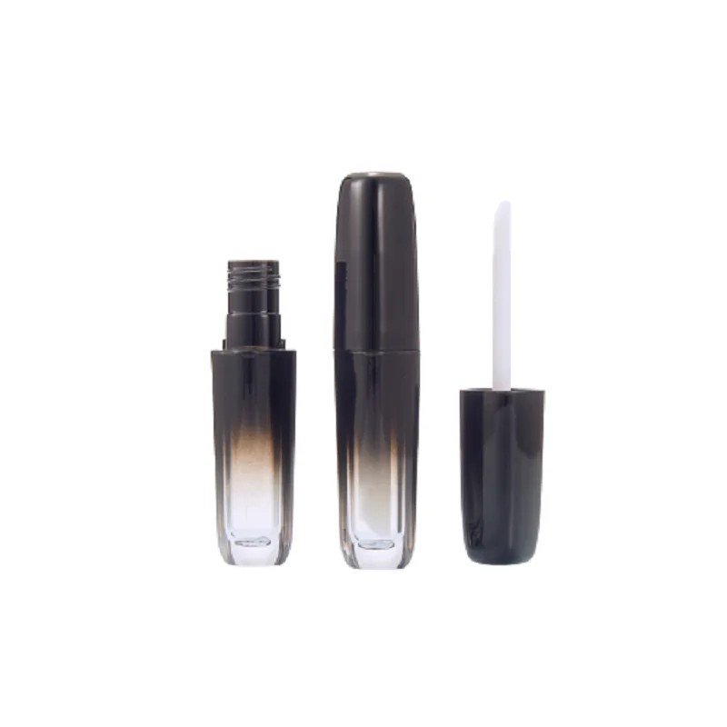 Empty Lipgloss Tube  Square Gradual Change Gold/Black Lip Gloss Tube Cosmetic Packaging Container Filling Bottle 20/30/50pcs