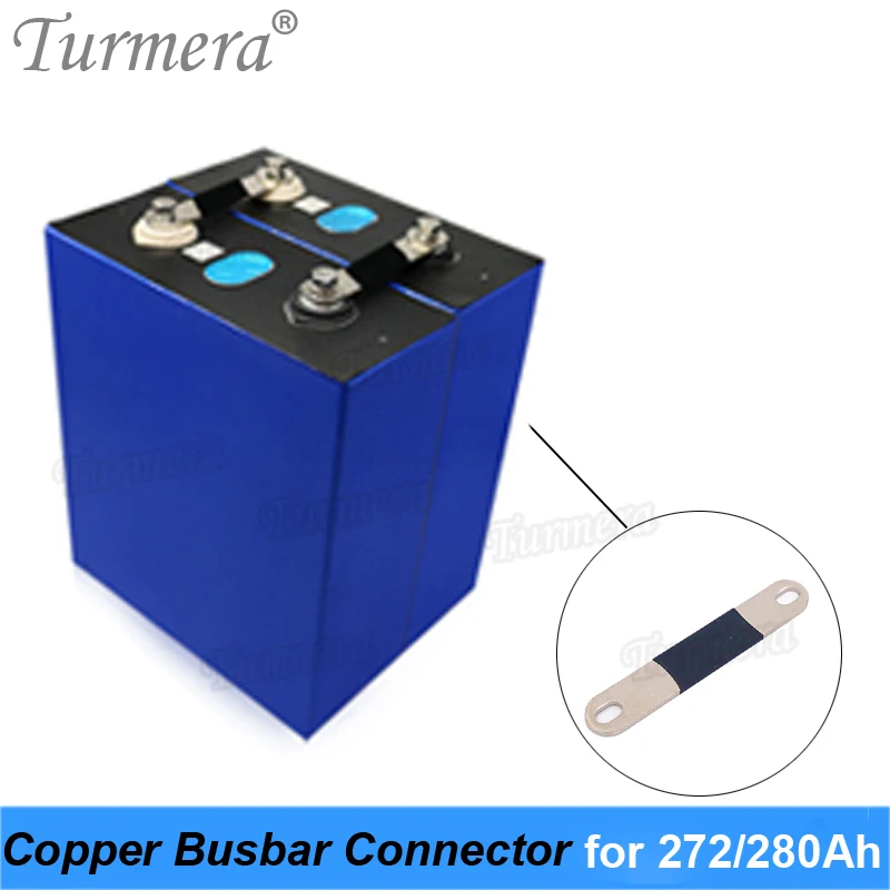 Turmera-Conector de barras de cobre para fuente de alimentación, 3,2 V, 272Ah, 280Ah, Lifepo4, montaje de batería para 12V, sin interrupción, 4 piezas por lote