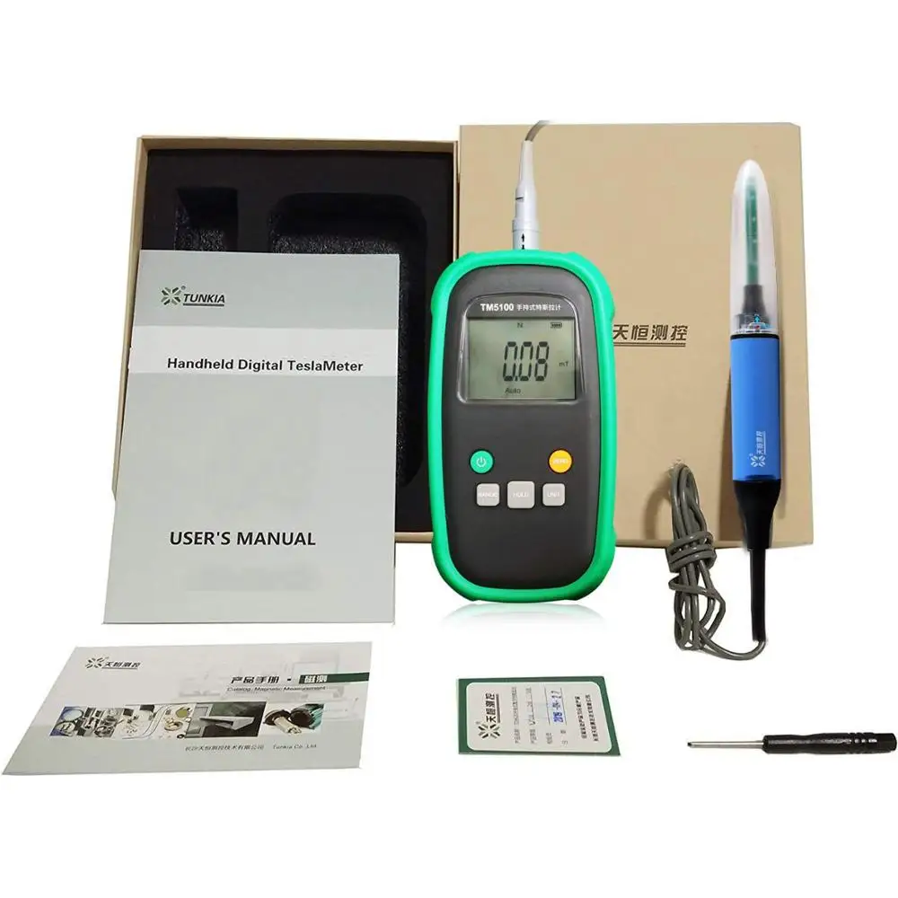 Magnet Gaussmeter Handheld Tesla Meter with Maximum Measuring Range 2400mT 5% Accuracy