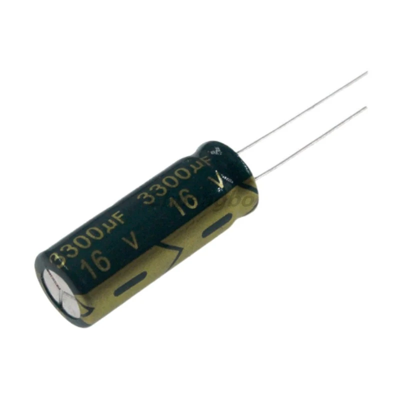 10pcs-30pcs 16V 3300UF 10*25 Low ESR/Impedance high frequency aluminum electrolytic capacitor size 10*25MM 3300UF 16V 20%