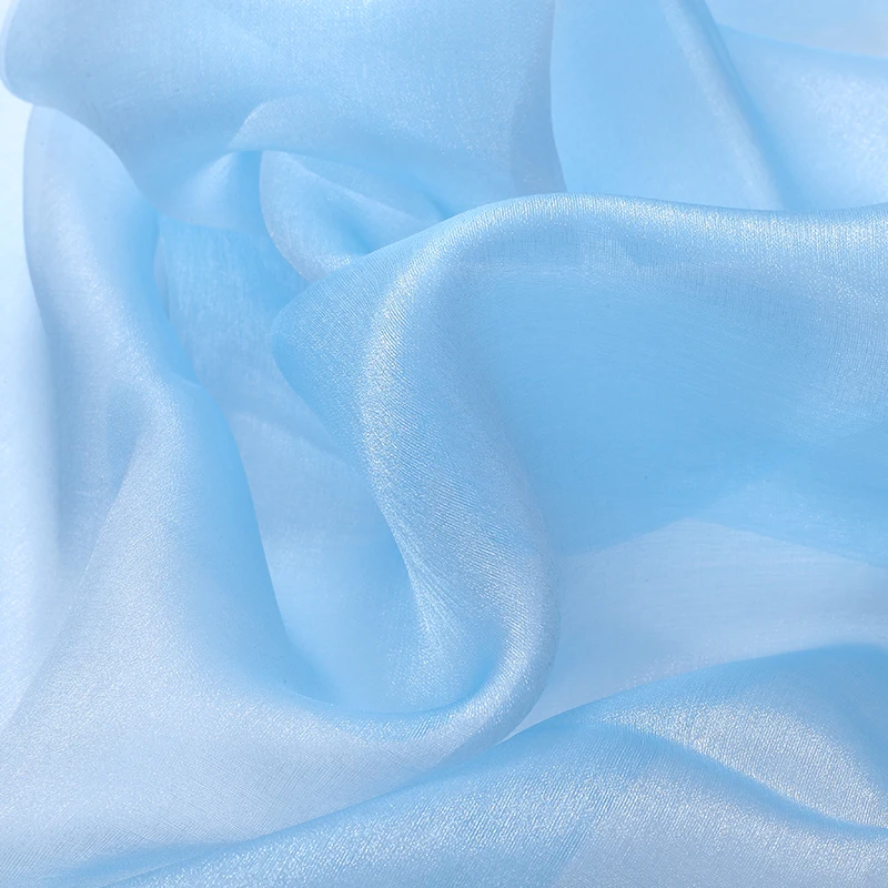Double Color Soft Wedding Dress Organza Fabric,for Wedding Stage Decoration Voile Transparent Fabric Home Party Mesh Fabrics view 4