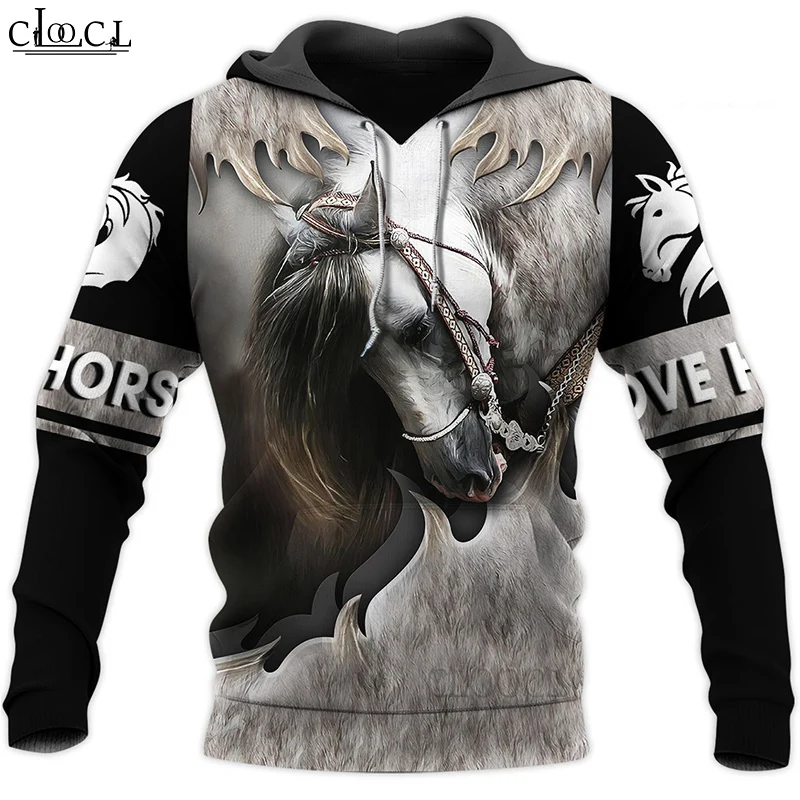 HX Newest Popular Animal Horse 3D Printed Men Women Tracksuit Autumn Long Sleeve Pullover Fashion Hoodie Drop Shipping