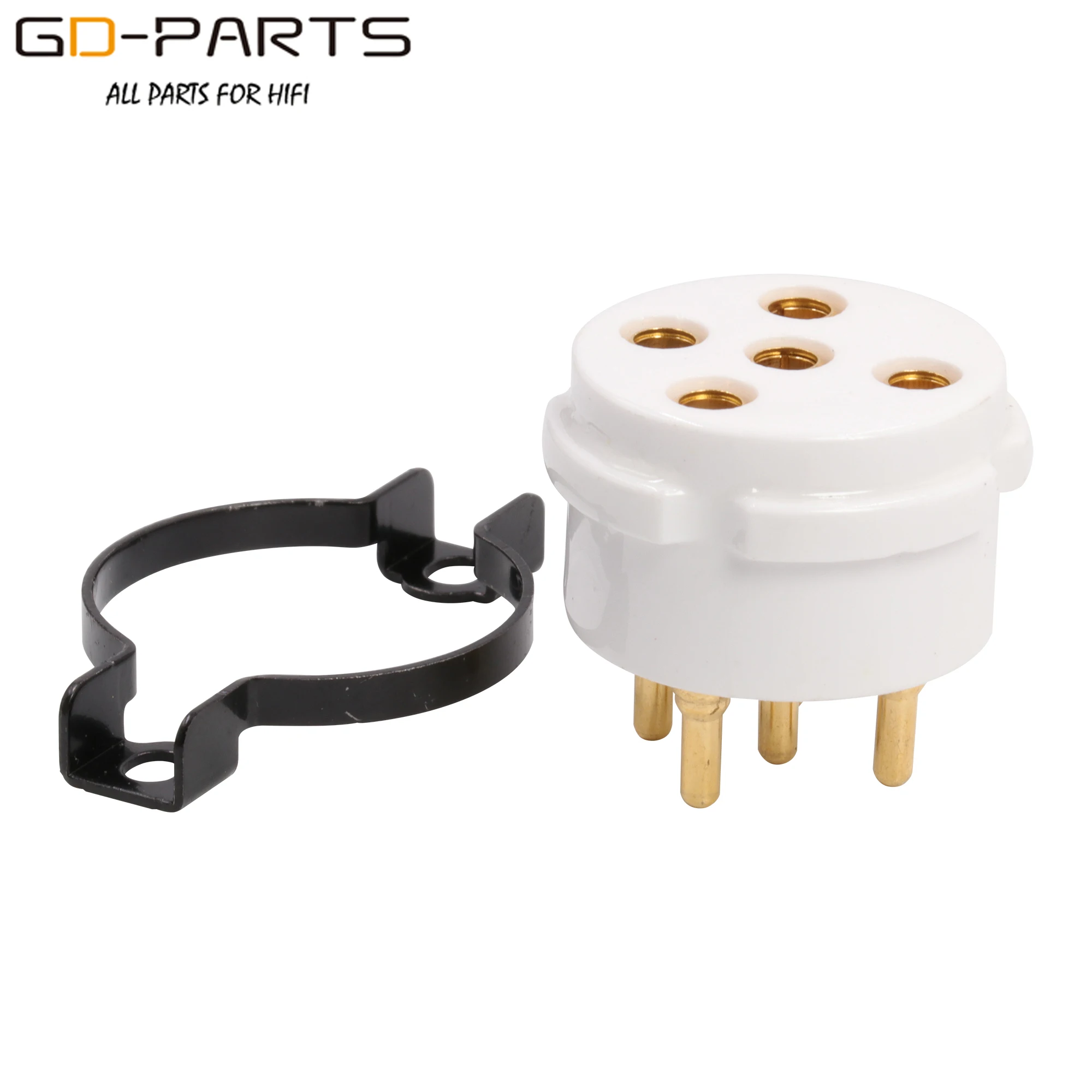 5 핀 세라믹 진공관 소켓, PX4 B4 B5 PX25 1064 U18 RGN106 금도금 가공 황동 핀 Hifi 오디오 DIY