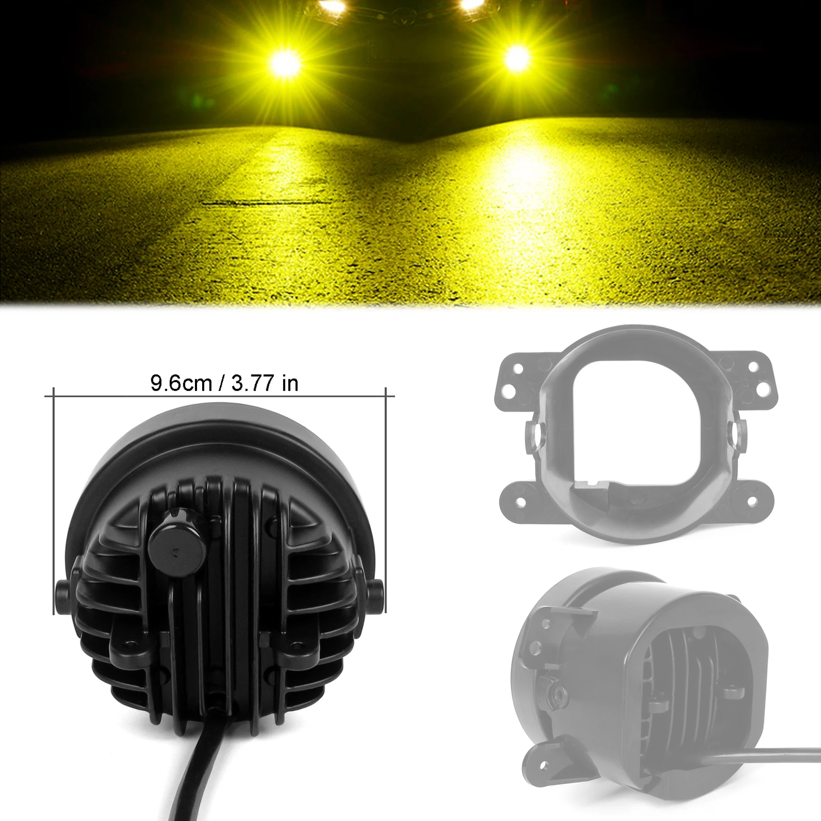 4 Inch Led Fog Light Automobile For Car Super Bright Work Vehicle Light Auto Motorcycle VAT Truck Flood Lamp Reversing Lights