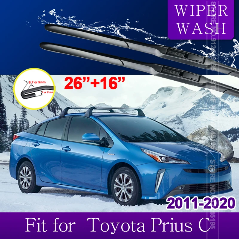 Car Wiper Blade for Toyota Prius C 2011~2020 NHP10 Windscreen Windshield Wipers Car Accessories 2012 2013 2014 2015 2016 2017