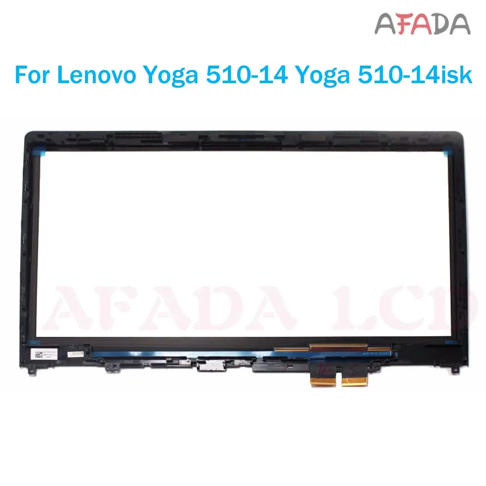 14 Inch Kính Cường Lực Mặt Trước Cho Lenovo Yoga 510-14 14AST 14ISK 80 Tập Yoga 510-14ikb Cảm Ứng Bộ Số Hóa Bảng Điều Khiển thay Thế