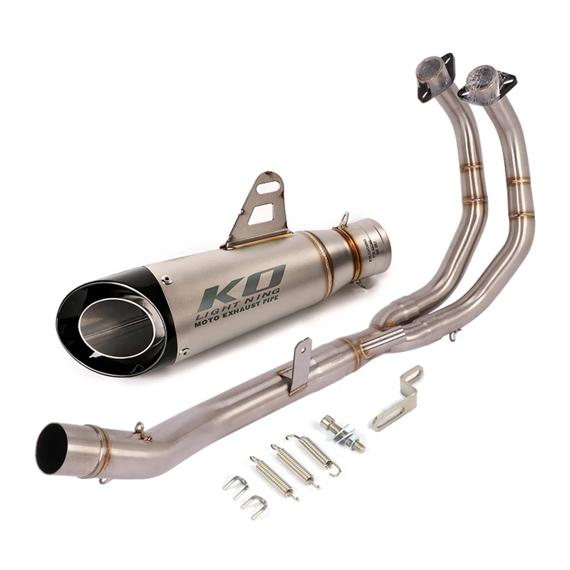 Escape Motorcycle Exhaust Front  Link Pipe And 51mm Muffler Stainless Steel  For Honda CBR500 CB500X CB500F 2013-2019