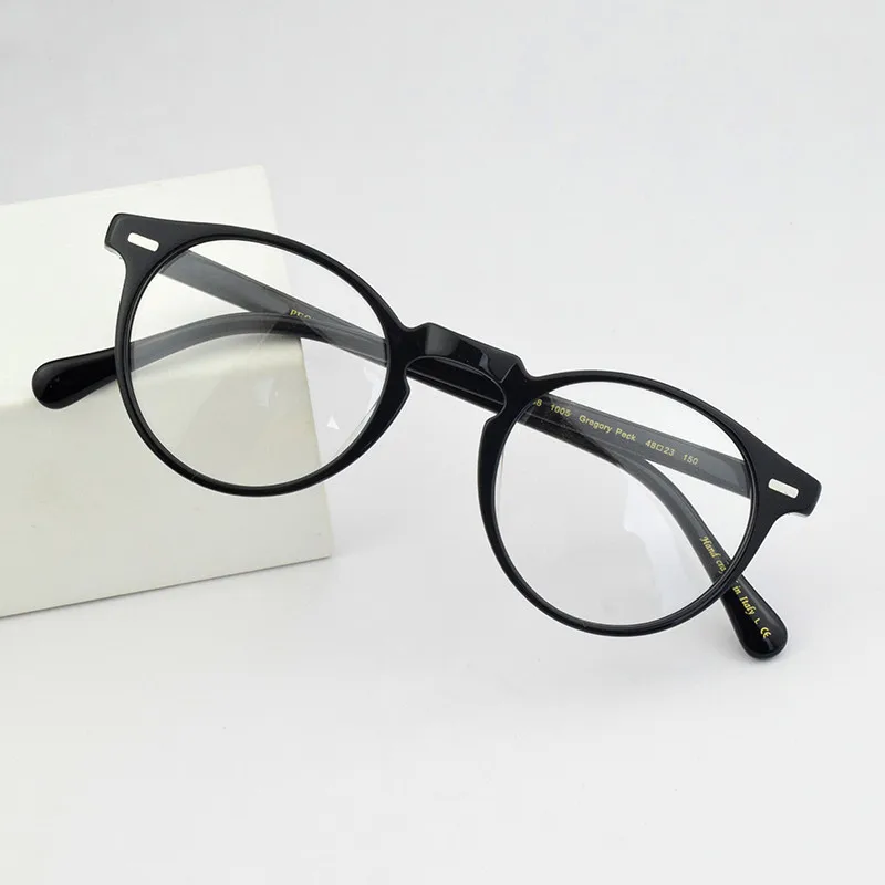 2024 Brand round optical glasses frame women eye glasses frames for men computer myopia eyeglasses mens spectacles Nerd ov5186