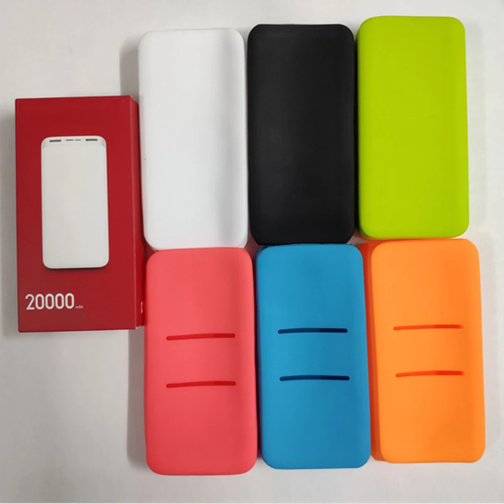 PB200LZM مكافحة قطرة سيليكون حماية غطاء ل Redmi 20000mAh قوة البنك غطاء للحماية ل Redmi 10000mAh علبة صندوق شحن