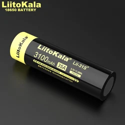 4-20PCS LiitoKala Lii-31S 18650 3.7V 3100mA 35A Power Lithium-ion Battery for LED Flashlight / Electric Drill / Toy Car