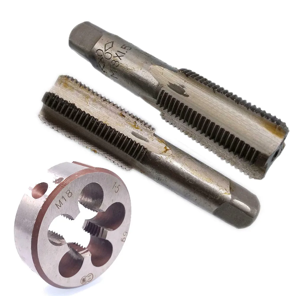 

Tap And Die Set Taper Plug Tap HSS 18mm*1.5mm Metric Thread For Screw Extractor Hand Repair Tools Accessories