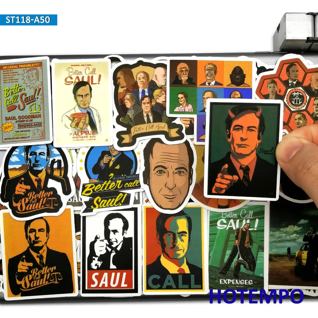 50Pieces TV Show Better Call Saul Stickers Breaking Bad Style for Phone Luggage Scrapbook Skateboard Guitar Laptop Funny Sticker