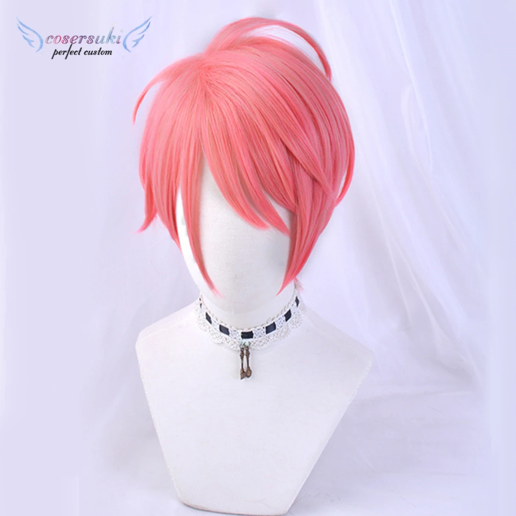 Paradox Live Live BAE Maruyama Reo Pink Red Short Headwear for Cosplay Halloween Carnival Cosplay