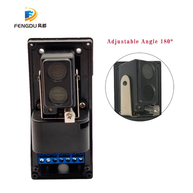 Cảm Biến Chuyển Động Cho Nhà Để Xe Phản Quang Photocell 12-24V DC/AC Có Vỏ Chống Nước Cổng An Ninh Cảm Biến Hồng Ngoại