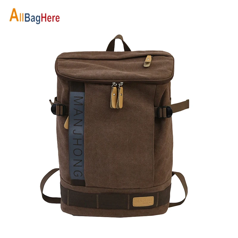 Fashion Men Canvas Backpacks School Teenager Student Large Capacity Harajuku Bag Waterproof Casual Street Laptop Travel Backpack