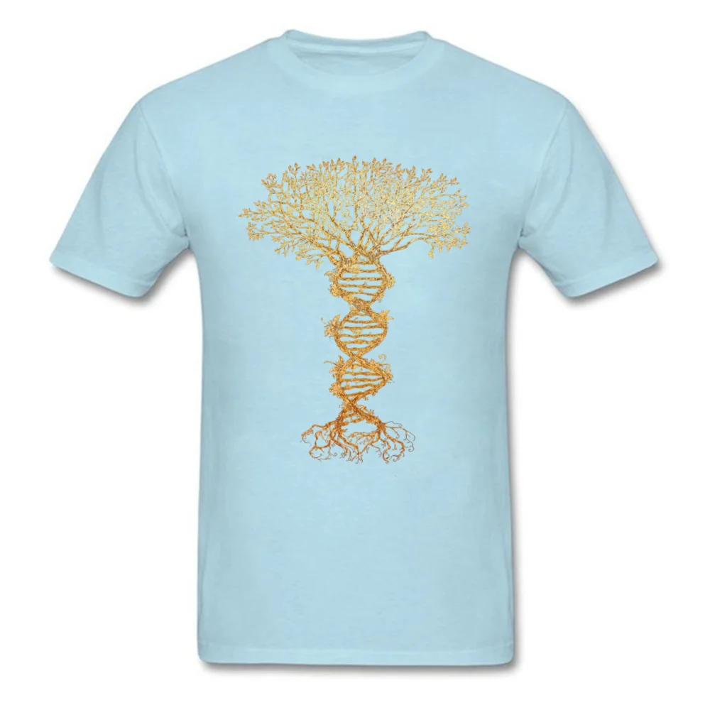 Tree Of Life TShirt Slim Fit Men T-Shirt DNA Geek Designer Fashionable T Shirts Novelty Gift Round Neck Short Sleeve Cotton Tees