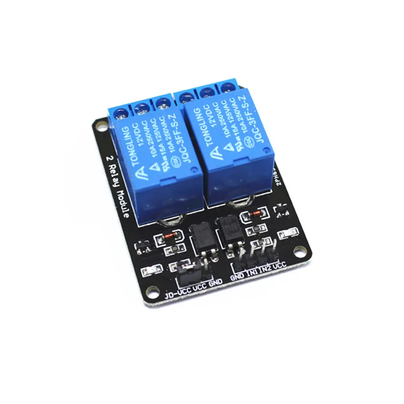 2 Cara Modul Relay 5V 12V dengan Optocoupler Protection Relay Expansion Board MCU Development Board Accessories