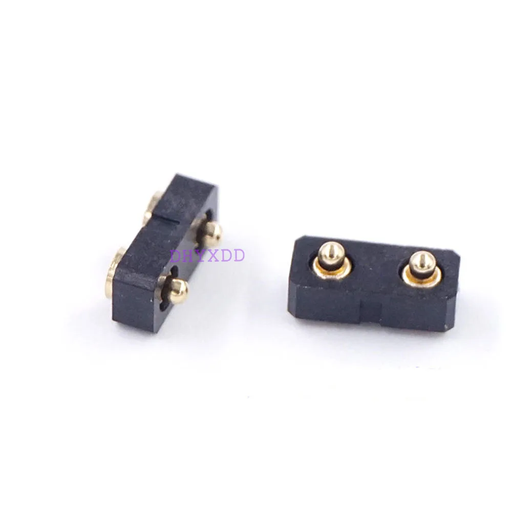 5pcs Spring Loaded Pogo Pin 2 Position 2 Pins 3.0 mm Pitch SMT 3.5mm 4.0 mm Height Single Row Surface Mount PCB Vertical Grid