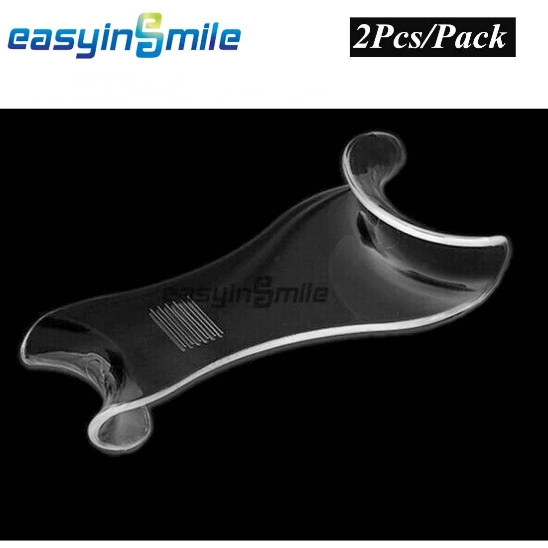 2 Pcs/pack Double Side Dental Cheek Retractors Easyinsmile Mouth Props Lip Opener Clear T-type