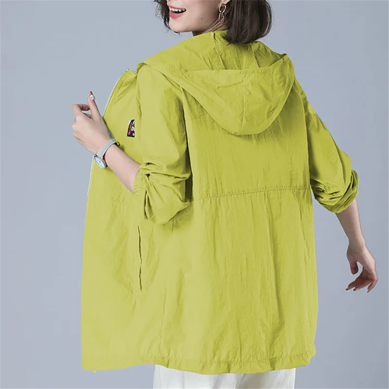 Sun-Proof Clothing Women's UV Summer New 2023 Anti-Ultraviolet All-Match Sun Protection Clothing Female Coat Jacket Hooded Top