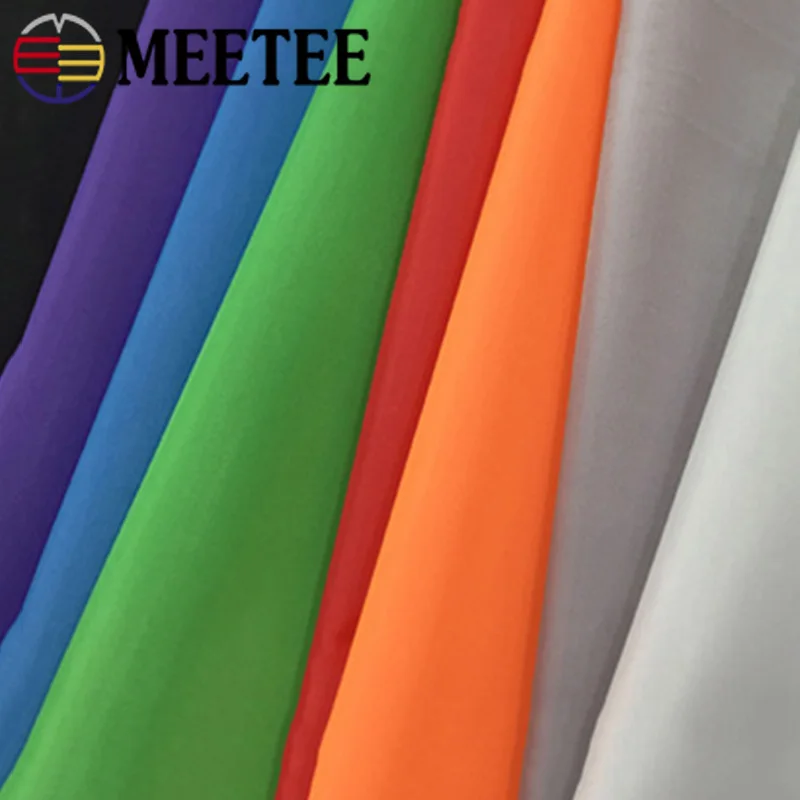 Meetee 100/200X150cm 63D TPU Film Waterproof Fabric Machine Washable Bag Urine Pad Sewing Polyester Fabrics DIY Apron Materials