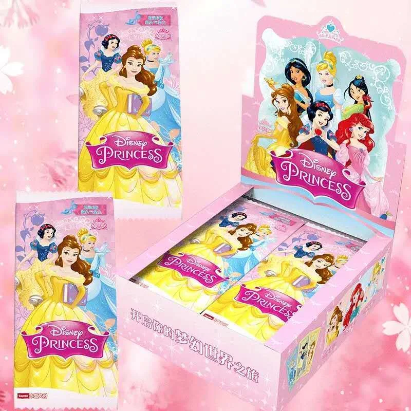 6 pz/set Disney girls FROZEN princess Collection cards set biancaneve Beauty collect kids Christmas present