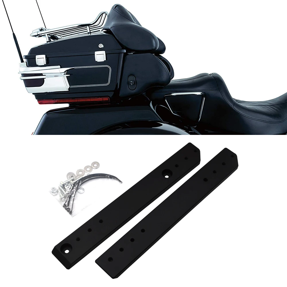 

1-3 inches Adjustable Rear Tour Pak Pack Relocator mount plate Kit For Harley Touring and Trikes Tri Glide 2009-2013