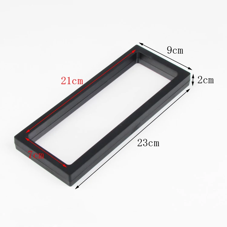 3D Floating Picture Frame Shadow Box Protect Ring Earrings Jewelry Display Stand Pendant Necklace Holder Gem Stones Storage Case