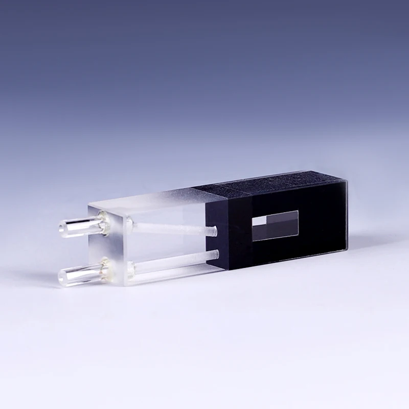 Bild 5: Quarz fluss küvette mit glas rohr (400ul)