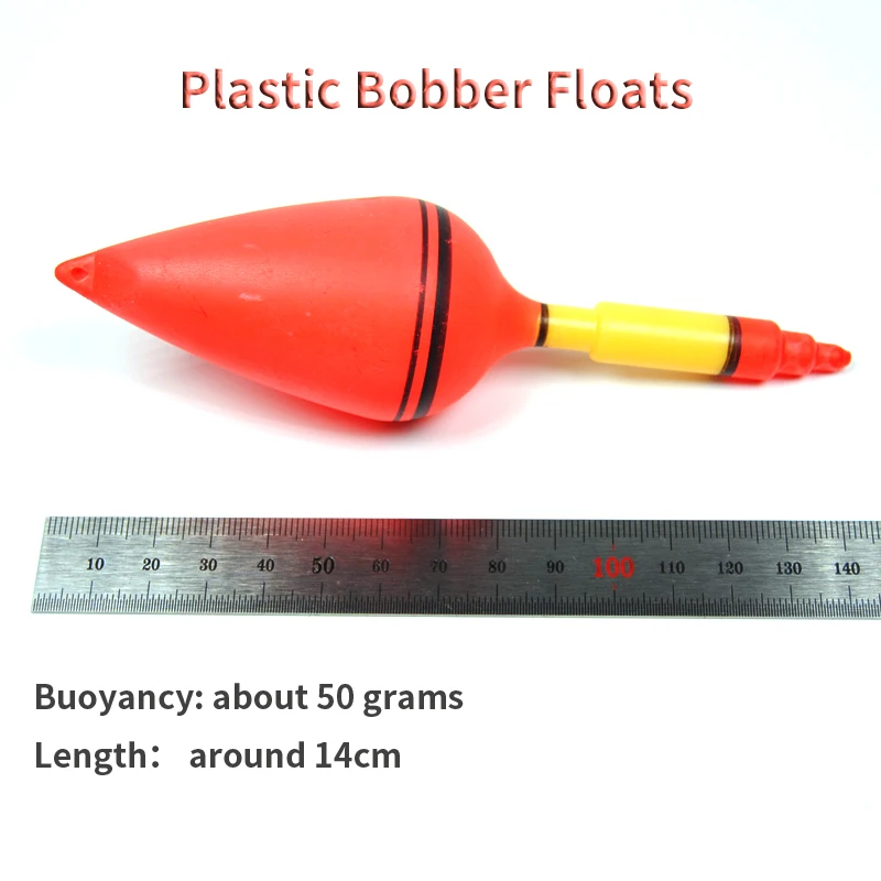 6PCS about 50g Buoyancy Big Belly Plastic Sea Fishing Float with hole Plastic Long cast rod Fishing float bobbers