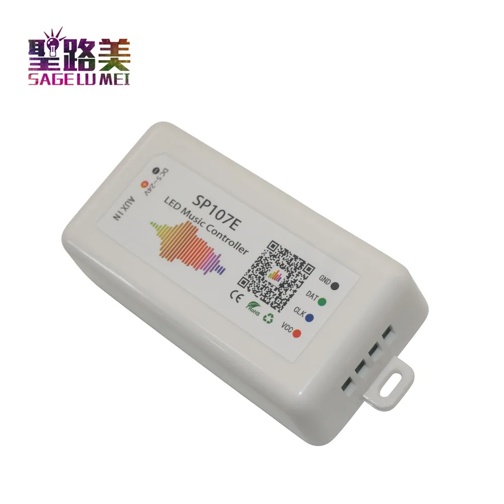 音楽制御,bluetooth DC5V-24V,フルカラーrgb,電話アプリケーションによるspi制御,2812 2811と互換性のあるledストリップライト用のsp107eコントローラー