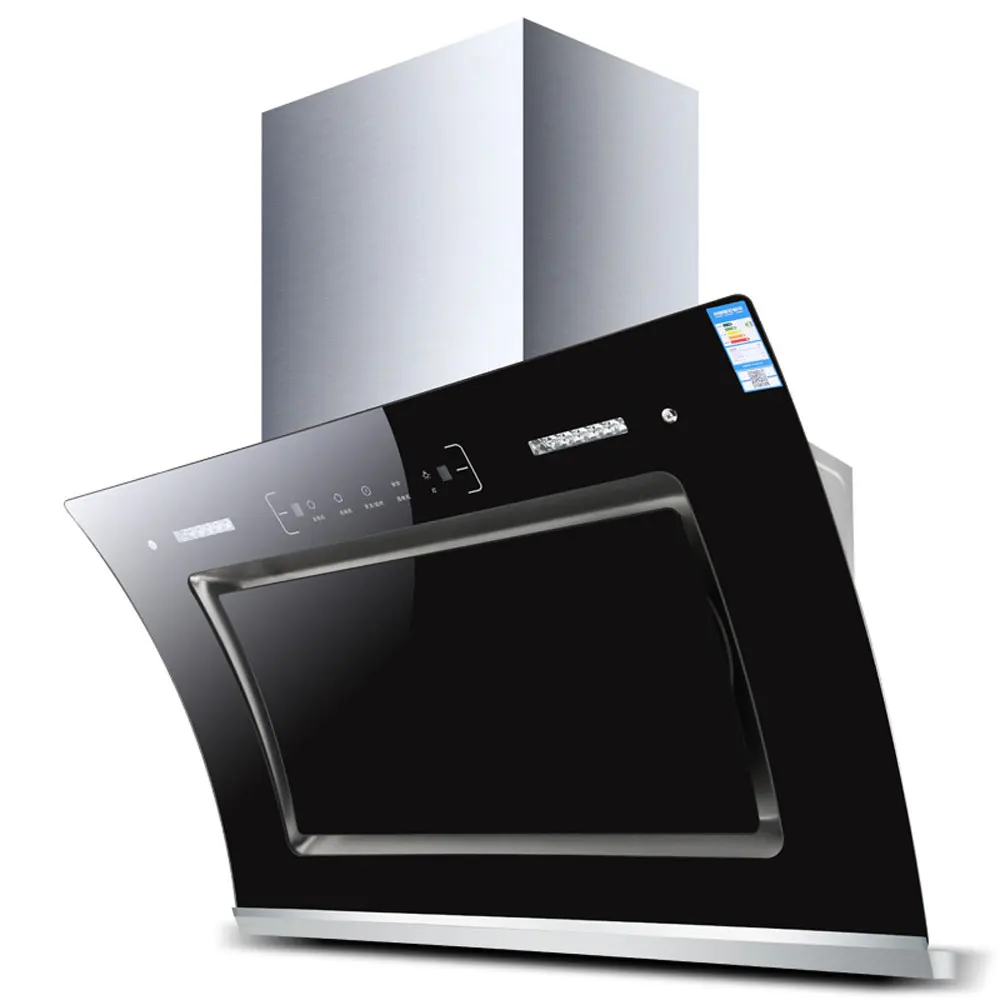 Dual motor Kitchen Hood Side Suction Range Hood Automatic Cleaning Exhaust Hood Large Suction hotte aspirante cuisine 90 cm