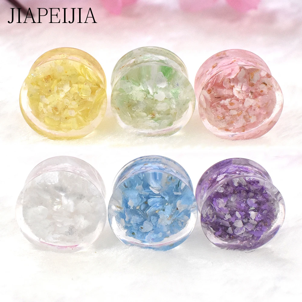 Acrylic Ear Tunnels Plugs and Gauges Body Piercing Jewelry Ear Expander Stretcher Plug for Ear 6-30mm