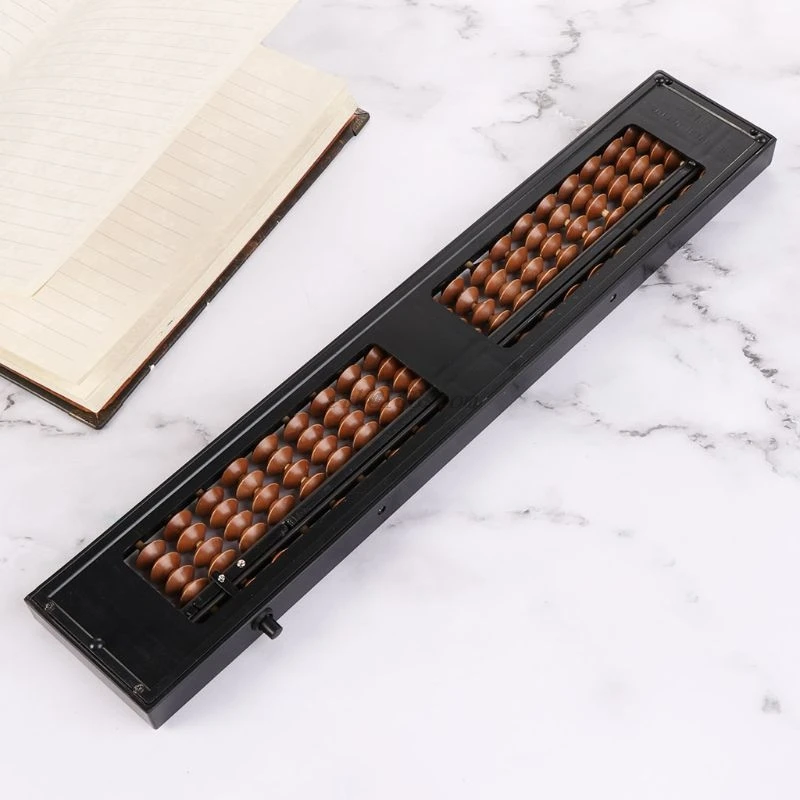 Portable Chinese 23 Digits Column Abacus Arithmetic Soroban Calculating Counting Math Learning Tool for Children