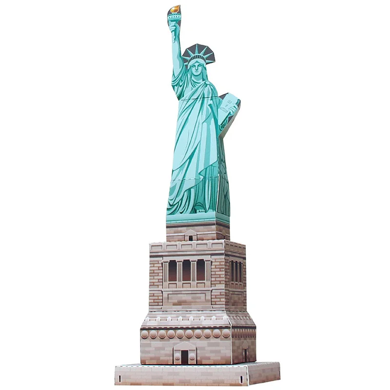 United States Statue of Liberty Folding Mini 3D Paper Model Papercraft DIY Art Origami Building Kids Adult Craft Toys QD-131