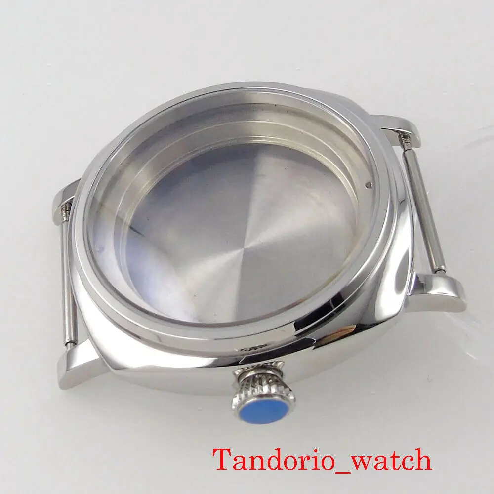 Fit NH35 NH36 NH34 ETA2824 PT5000 Movement 42MM Polished Stainless Steel Automatic Watch Case Sapphire Crystal 200M Waterproof