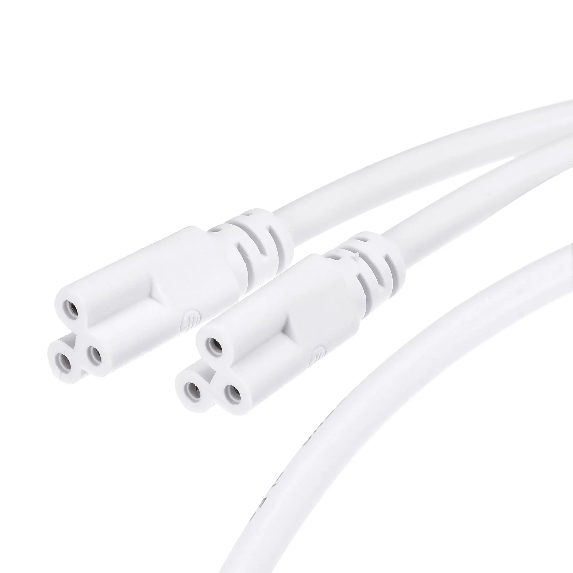 2Pcs 0.5m-2m T5 T8 Double End 3Pin LED Tube Connector Cable Wire T5 T8 Extension Cord For Integrated LED Fluorescent Light Tube