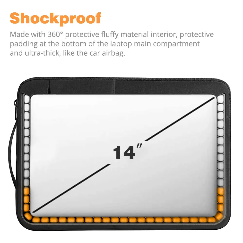 WIWU Nowy pokrowiec na laptopa do MacBook Pro 14 2026 Wodoodporna torba na notebooka do MacBook Air 15 Przenośna torba do przenoszenia MacBook Air 13 — zdjęcie 6