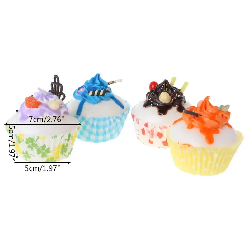 Realistic Artificial Fake Cake Cupcake Model Cup Display Photography Props Crafts Home Decoration