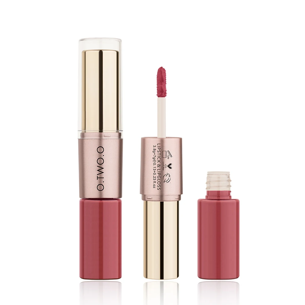 O.TWO.O 12 Colors Lips Makeup Lipstick Lip Gloss Long Lasting Moisture Cosmetic Lipstick Red Lip Matte Lipstick Waterproof