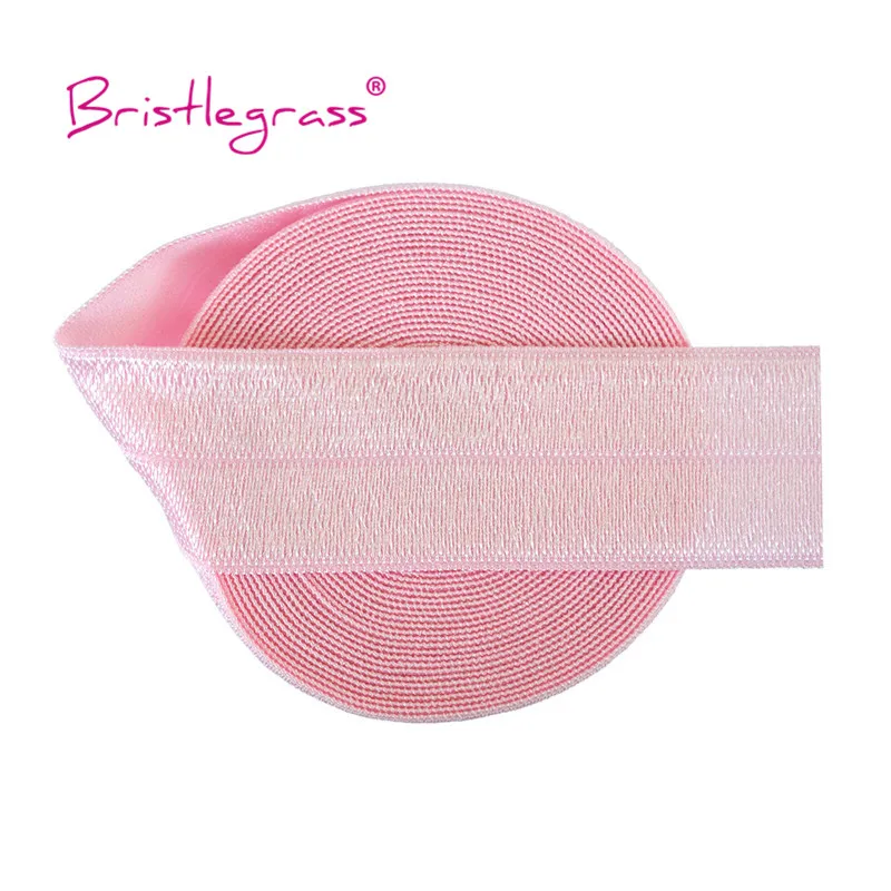 BRISTLEGRASS Großhandel 50 Yard 1 Zoll 25mm Glänzendes FOE Faltbares Elastisches Spandex-Satinband für Stirnbänder, Haarbänder, Kleider und DIY-Näharbeiten – Detail 11