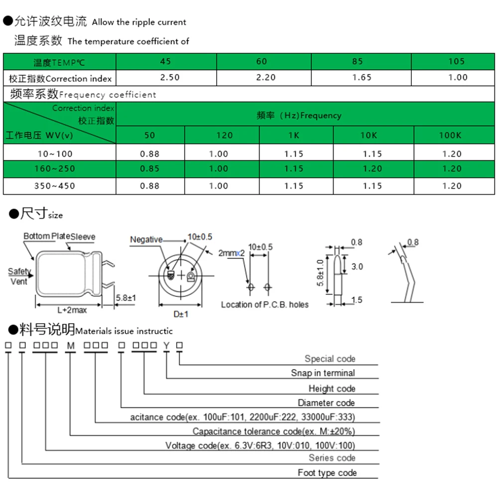 JCCON-amplificador de Audio, condensador electrolítico de aluminio para placa amplificadora, 10000uF, 50V, 30x50mm, 105 ℃, 10000uF, 2 uds.