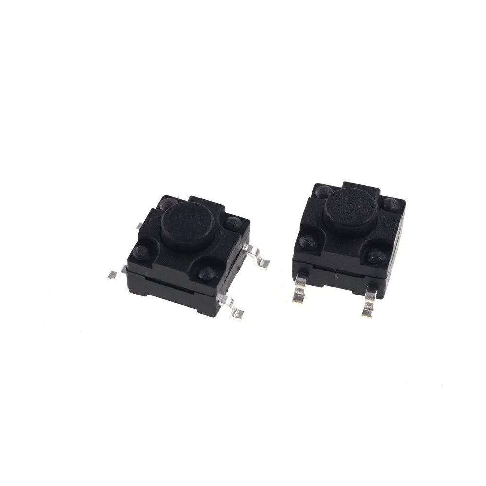 50 pcs SMD IP67 Waterproof Tactile Switch 6.2x6.2 mm Height 5.0 mm Normally Open SPST-NO Push button Washable Momentary 6x6