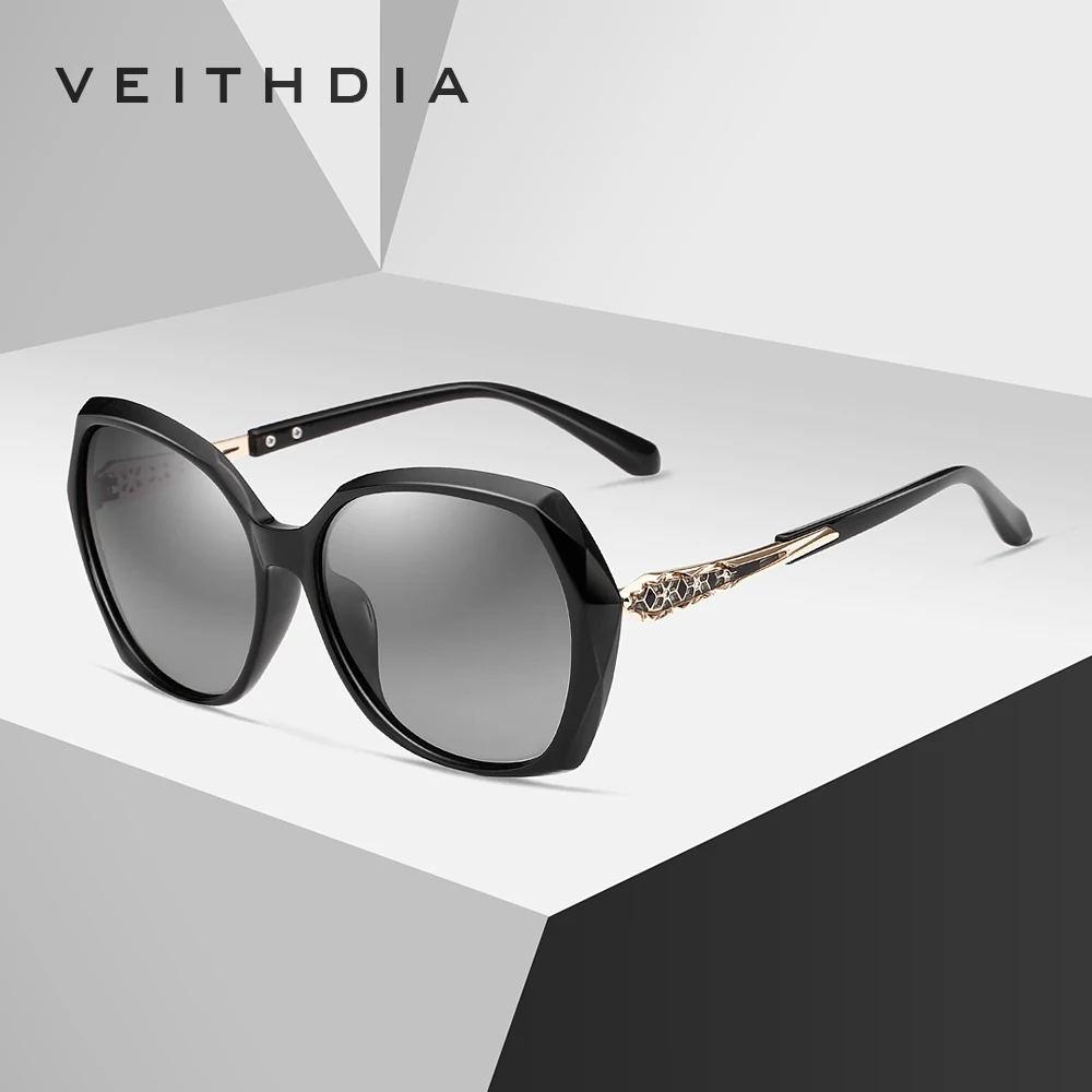 VEITHDIA occhiali da sole da donna Fashion Polarized UV400 Gradient Lens Luxury Ladies Designer Eyewear accessori per donna 3159