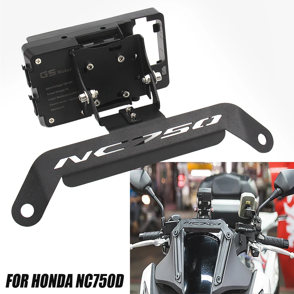 Motorcycle Accessories For HONDA NC750D NC 750D NC750 D Front Phone Stand Holder Smartphone Phone GPS Navigaton Plate Bracket