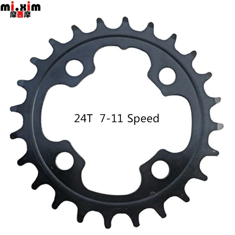 mi.Xim 24T 38T Bike Disc Crankset Bicycle Repair Parts Chain wheel Teeth Plate Double Disc BCD64mm For 7 8 9 10 11Speed