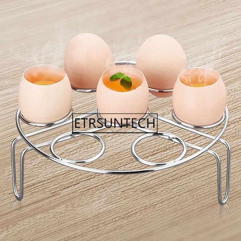 

50pcs Stainless Steel Egg Steamer Rack Boiled Egg Holder Steam Eggs Holder Steamed Bun Rack Kitchen Tools