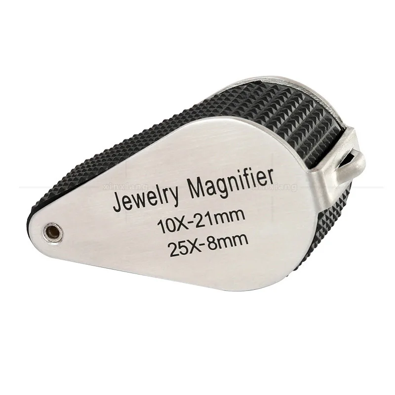 10x 25x Jewelry Loupe Magnifier LED Lighted Magnifying Glass with UV Light For Jewelry Diamonds Coins Stamps Rocks