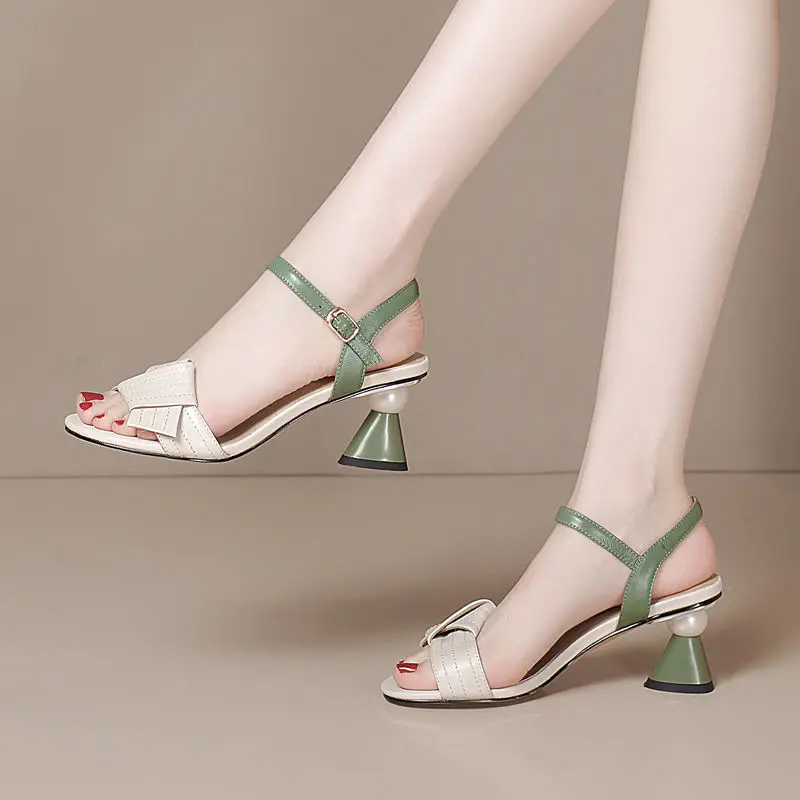 

New Summer Sandals 2022 Versatile One Line Band Fairy Style Open Toe Women's Shoes Breathable And Comfortable Sandals